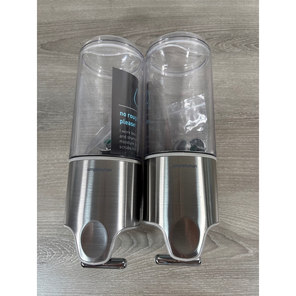 Simplehuman Wall Mount Shower Pump Set Shampoo /Conditioner (DISPENSERS ONLY)